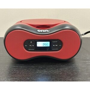 Onn AARD100043854 Portable CD Boombox Digital FM Radio TESTED/WORKS